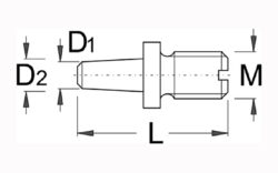 Replaceable pin for chain rivet pliers Unior - Unior 1640.1/4 - Image 2