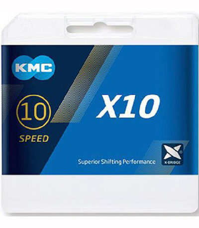 Ķēde - KMC X10 Silver Black