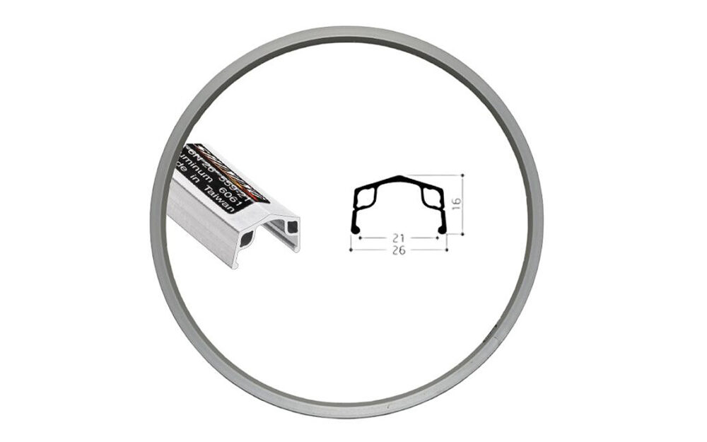 Колесо заднее 24" - Shining A-6N SS Velosteel — изображение 3