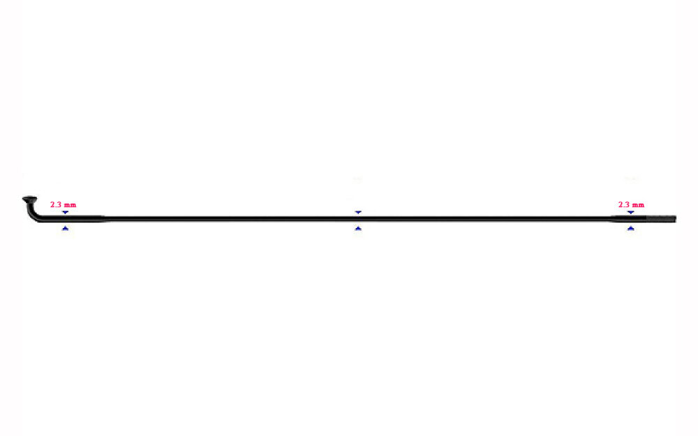 Spieķi  2.3 x 286 mm - Sapim Leader J-Bend 2.3 x 286 mm