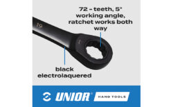 Set of ratchet combination wrenches Unior - Unior 160/6CT - Image 2