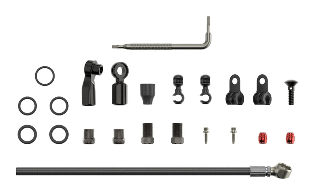 Hidraulisko bremžu šļūtenīte - SRAM Beveled Banjo Road Flat Mount