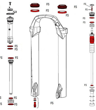 Dakšas remonta komplekts - RockShox Full