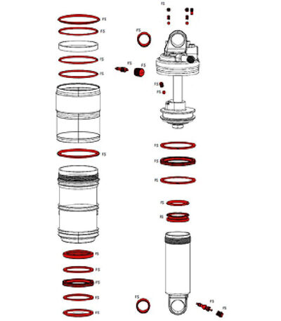Amortizatora remonta komplekts - RockShox Full