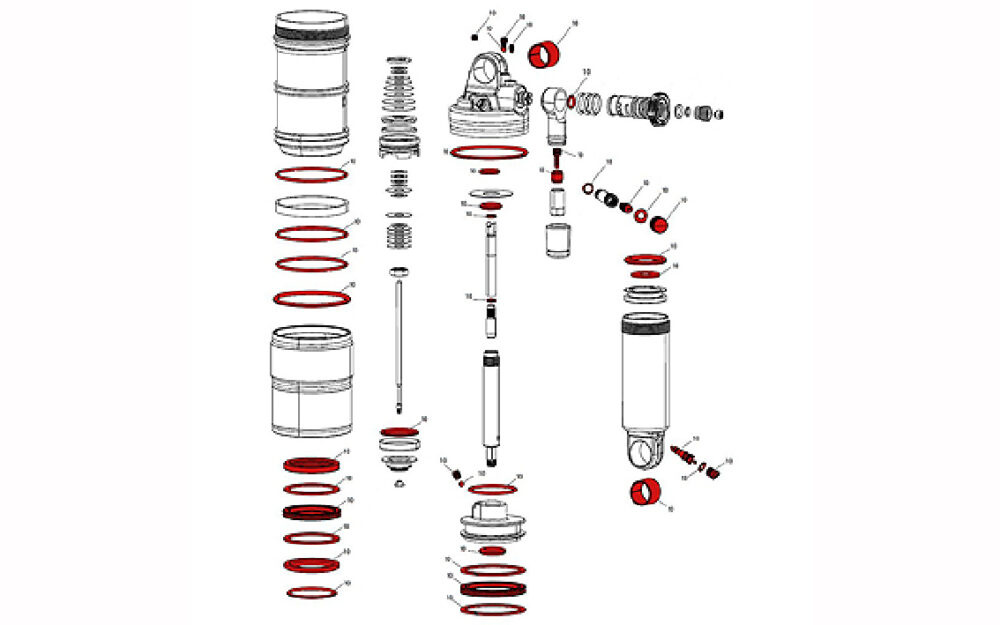 Amortizatora remonta komplekts - RockShox Full