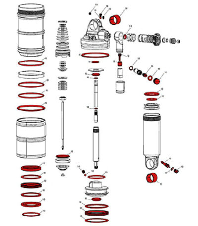 Amortizatora remonta komplekts - RockShox Full