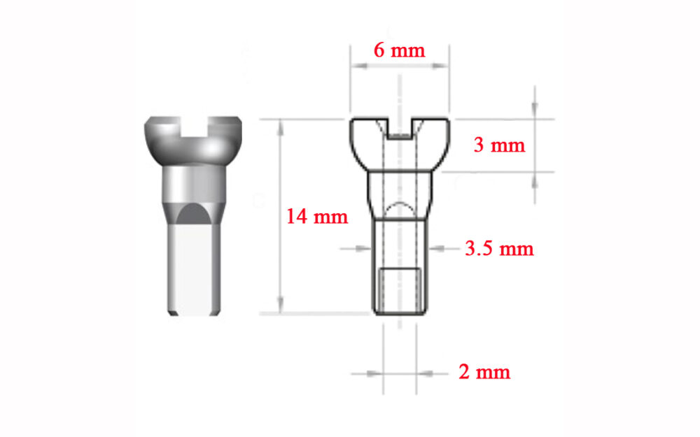 Nipple - Sapim 14G Polyax  Alu Black - Image 2
