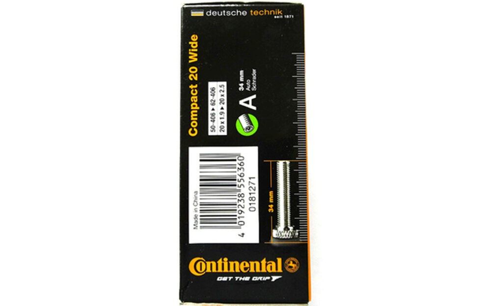 Ratta siserehv - Continental 20 x 1.95/2.50, Schrader 43 mm - Image 3