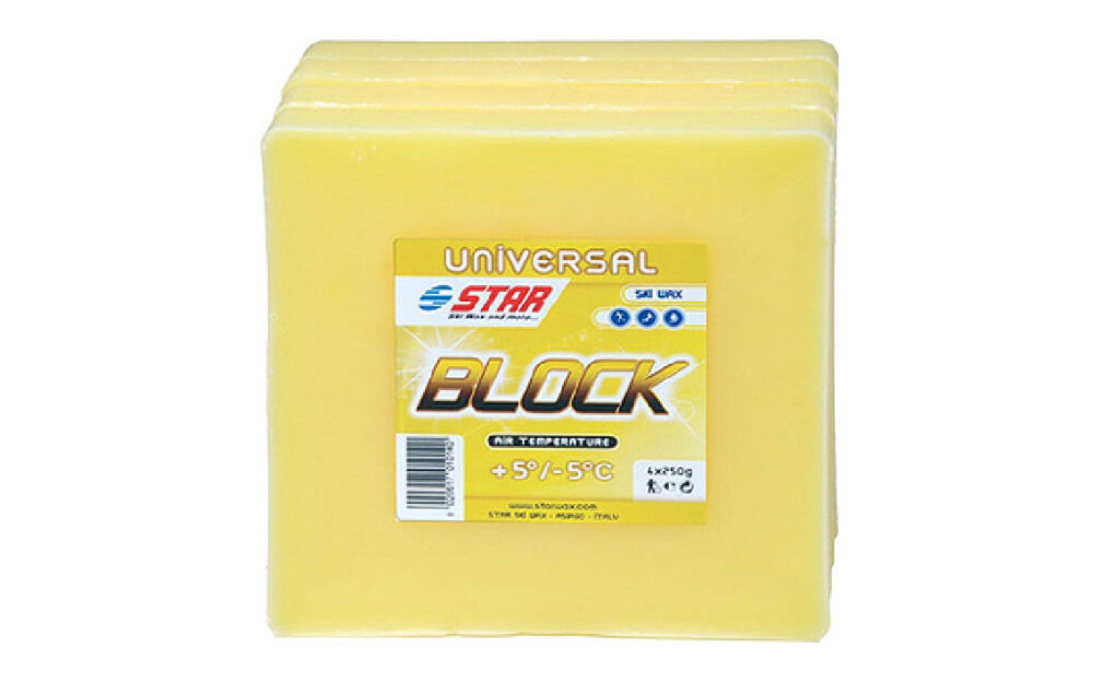 Universāls vasks kalnu slēpēm - Star Ski Wax Block plus