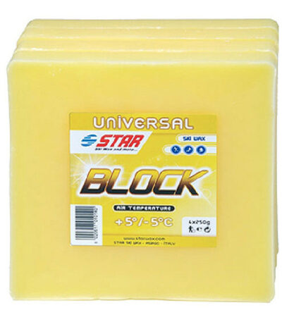 Universāls vasks kalnu slēpēm - Star Ski Wax Block plus