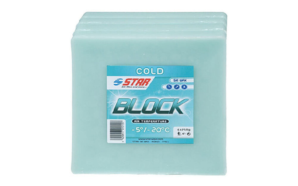 Universāls vasks kalnu slēpēm - Star Ski Wax Block minus