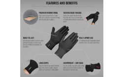 GripGrab winter cycling gloves - GripGrab Merino Liner XS/S Black - Image 2