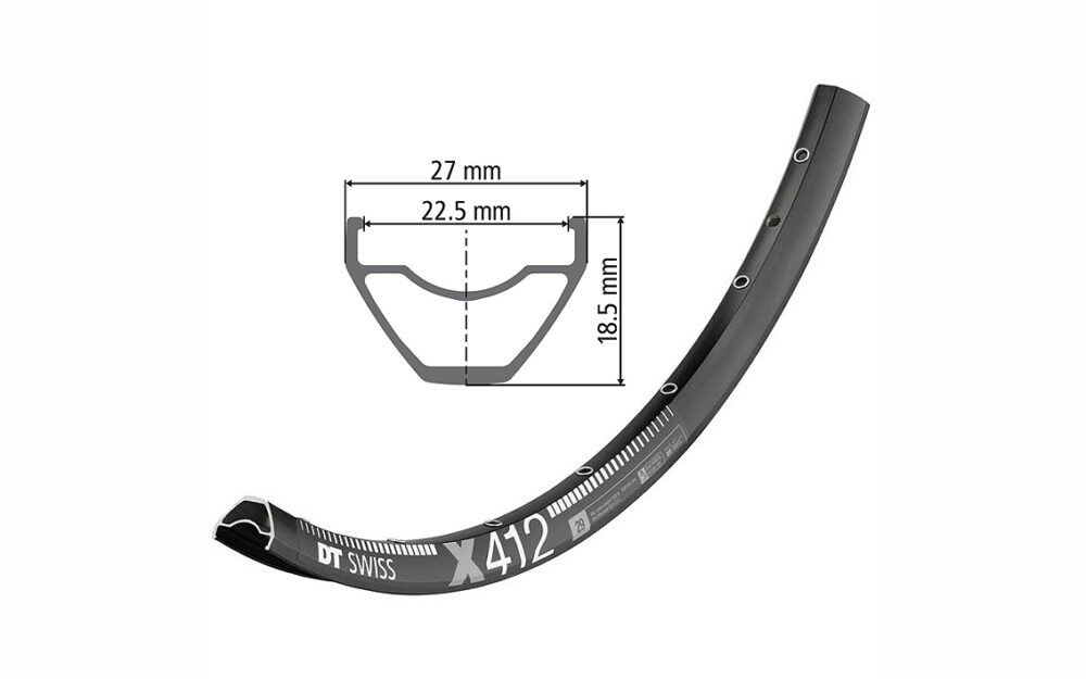 Riteņa aploce - DT Swiss 27.5" X 412