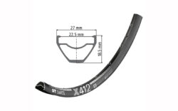 Riteņa aploce - DT Swiss 27.5" X 412