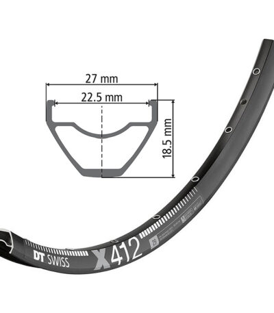 Riteņa aploce - DT Swiss 27.5" X 412
