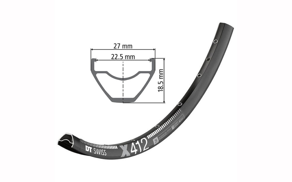 Riteņa aploce - DT Swiss 27.5" x 412