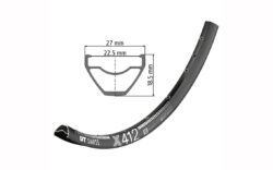Riteņa aploce - DT Swiss 27.5" x 412