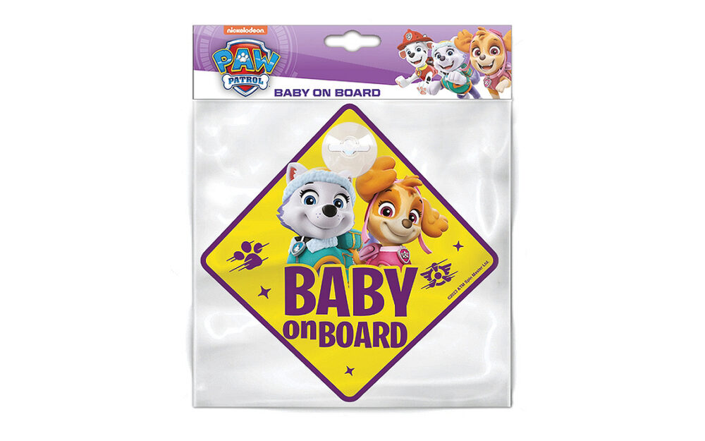 Baby on board sign - Seven Paw Patrol Girls - Image 2