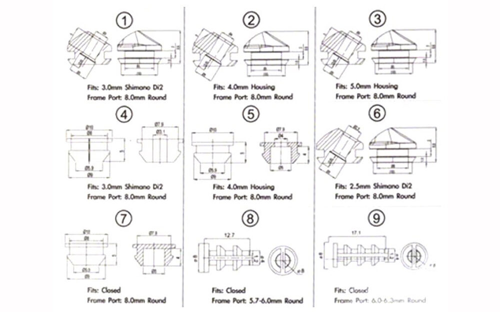 Jagwire frame plug set - Jagwire Combo Box - Image 3