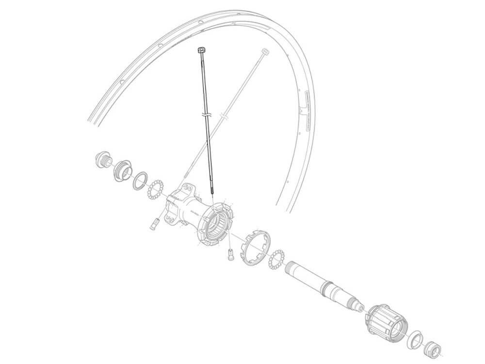 Spieķi - Shimano 272 mm WH-R600-R