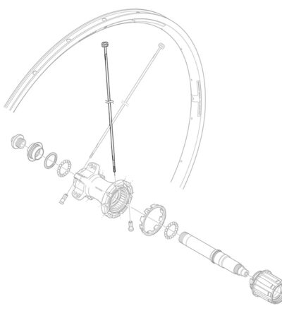 Spieķi - Shimano 272 mm WH-R600-R