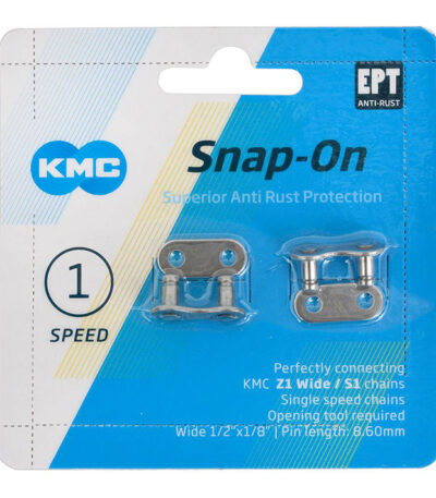 Ķēdes savienotājs - KMC Snap-On Wide EPT Silver