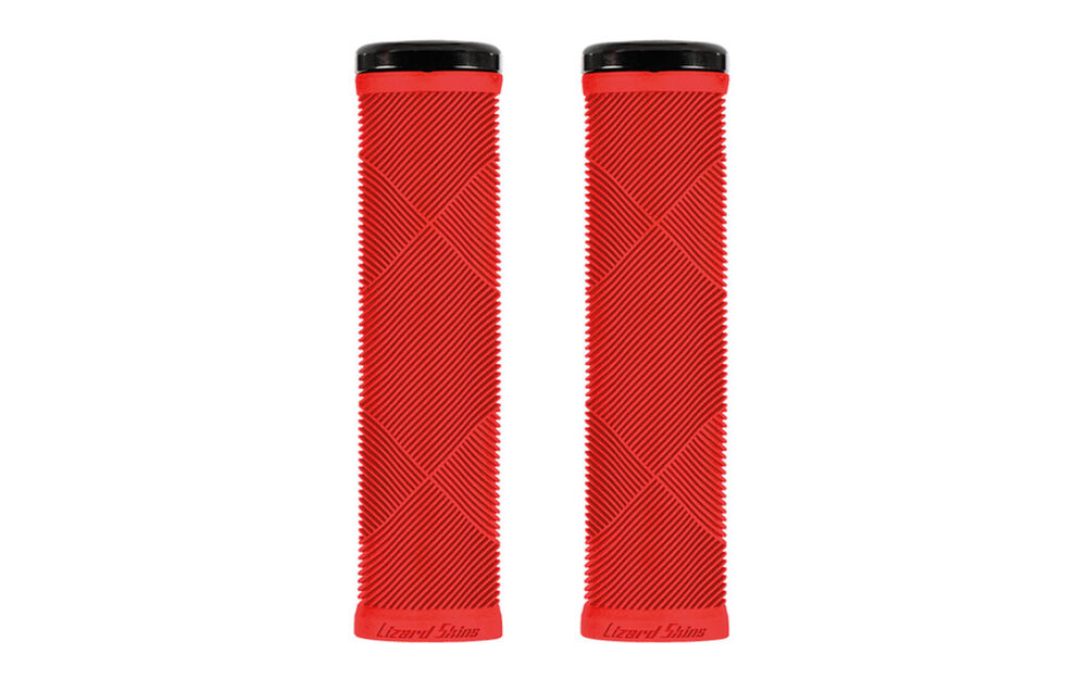 Stūres rokturi - Lizard Skins Strata Single Lock-On Candy Red
