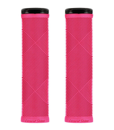 Stūres rokturi - Lizard Skins Strata Single Lock-On Neon Pink