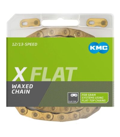 Ķēde - KMC X FLAT Ti-N Gold Waxed