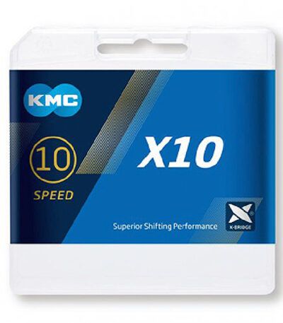 Ķēde - KMC X10 Silver Black