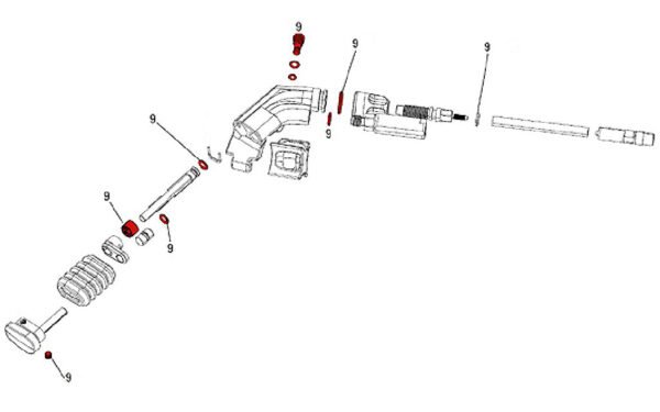 Dakšas tālvadības bloķēšanas servisa komplekts - RockShox Xloc Full Sprint