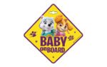 Zīme Baby on board - Seven Paw Patrol Girls
