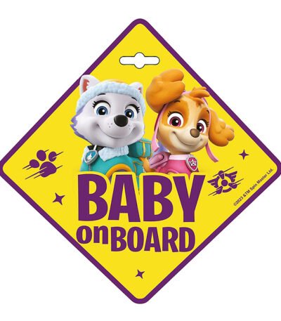 Zīme Baby on board - Seven Paw Patrol Girls
