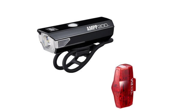 Lukturu komplekts - Cat Eye AMPP200/ViZ100 (Micro USB/Micro USB)