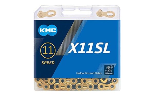 Ķēde - KMC X11SL Ti-N Gold Black