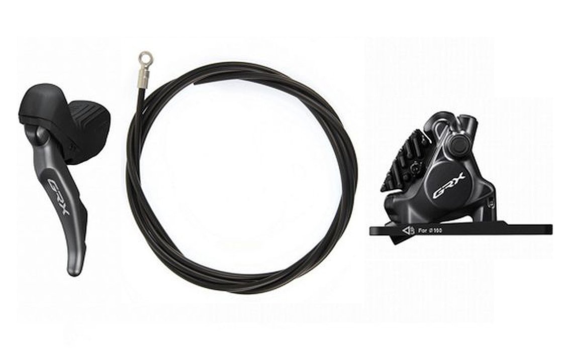 Disku bremžu komplekts pa kreisi - Shimano ST-RX820(L) BR-RX820(F) GRX Disku bremžu komplekts pa kreisi - Shimano ST-RX820(L) BR-RX820(F) GRX