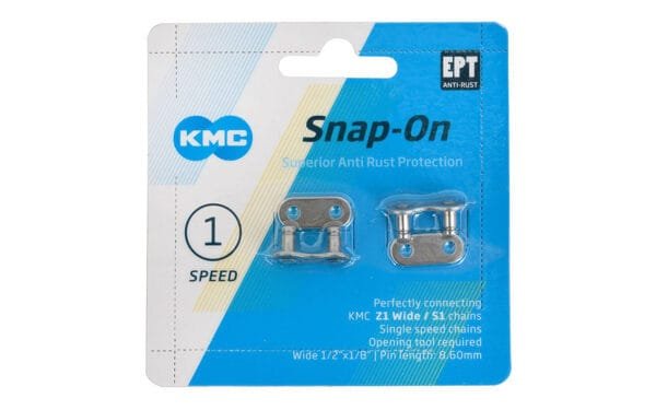 Ķēdes savienotājs - KMC Snap-On Wide EPT Silver
