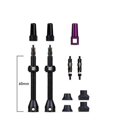 Bezcauruļu vārstu komplekts Barkeeper Tubeless Valves 60 mm - Dynamic