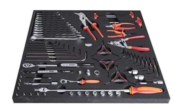 Instrumentu komplekts paplātē - Unior SET4-2600AC-US