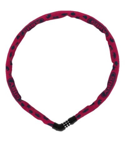 Saslēgs - ABUS Steel-O-Chain 4804C/75 Pink Symbols