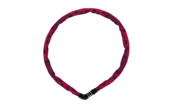 Saslēgs - ABUS Steel-O-Chain 4804C/75 Pink Symbols