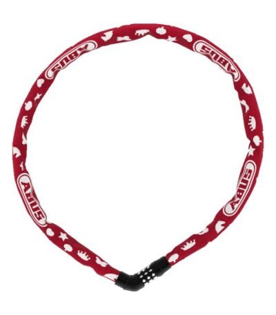 Saslēgs - ABUS Steel-O-Chain 4804C/75 Red Symbols