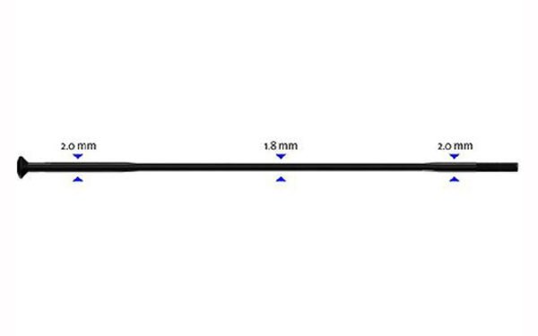 Спицы - Sapim Race Straight 2-1.8-2 x 281 mm