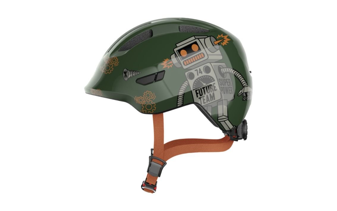 Velosipēdista ķivere - ABUS SMILEY 3.0 Green Robo